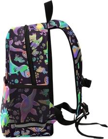 img 3 attached to Rainbow Dinosaurs Toddler Backpack Preschool