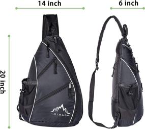 img 3 attached to 🎒 Himal Pickleball Bag - Versatile Sling Bag for Pickleball, Tennis, and Racketball - Backpack with Water Bottle Holder for Men and Women