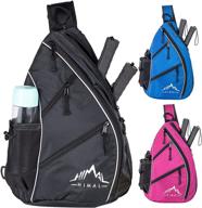 🎒 himal pickleball bag - versatile sling bag for pickleball, tennis, and racketball - backpack with water bottle holder for men and women logo