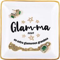 👵 glamma grandma jewelry tray: birthday & christmas gift - ring dish, promoted to grandma trinket dish логотип