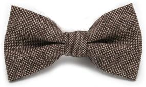 img 4 attached to Ruth Boaz Blend Herringbone Brown Men's Accessories for Ties, Cummerbunds & Pocket Squares