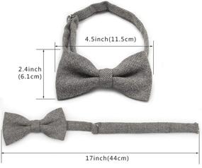 img 2 attached to Ruth Boaz Blend Herringbone Brown Men's Accessories for Ties, Cummerbunds & Pocket Squares