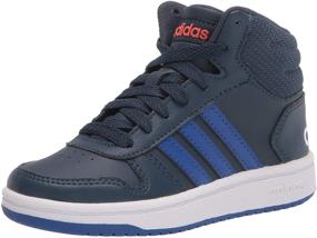 img 4 attached to 👟 Adidas Unisex Youth Hoops White Black Girls' Shoes: Sleek and Stylish Athletic Footwear