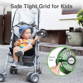 img 2 attached to 🌬️ SkyGenius Clip on Fan for Bay Stroller - USB Rechargeable, Battery Operated, Max 40 Hours