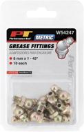 🔧 high-performing performance tool w54247 grease fitting, 6mm x 1mm, 45⁰, pack of 10 logo