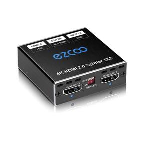 img 4 attached to 🔌 4K HDR Dolby Vision Atmos Down Scaler HDMI Splitter 1x2 - HDMI Scaler 4K 1080P Sync, 4K 60Hz 4:4:4 HDMI Splitter 1 in 2 Out HDCP2.2, EDID 4K5.1/4K7.1/Copy, for Xbox PS5 1080p120Hz Roku SP12H2