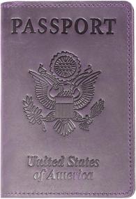 img 4 attached to Ultra-Secure Blocking Passport Holder: Essential Men's Travel Wallet