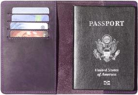 img 3 attached to Ultra-Secure Blocking Passport Holder: Essential Men's Travel Wallet