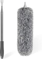 🧹 setsail good grips microfiber duster with extension pole: 110 inch extra-long cleaning tool for high ceilings, furniture + washable bendable head logo