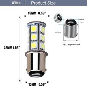 img 3 attached to BlyilyB 10-Pack BA15D 1142 LED лампы белого света 6500K: идеальная замена для внутренних ламп 12V DC для кемперов, прицепов, лодок, окружающего освещения и габаритных огней – набор из 10 штук