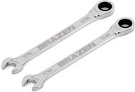 ratcheting wrench two pack standard industrial power & hand tools logo