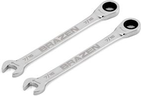 img 1 attached to Ratcheting Wrench Two Pack Standard Industrial Power & Hand Tools