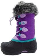 🥾 outdoor winter boys' purple waterproof insulated shoes - ideal for cold weather and snow logo