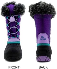 img 3 attached to 🥾 Outdoor Winter Boys' Purple Waterproof Insulated Shoes - Ideal for Cold Weather and Snow