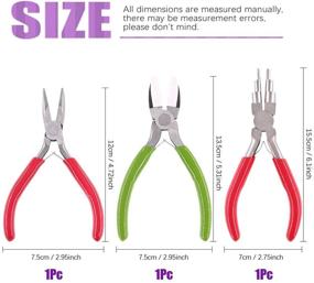 img 3 attached to 🔧 Swpeet 3Pcs Jewelry Pliers Kit: Versatile Tools for Jewelry Making & Crafts