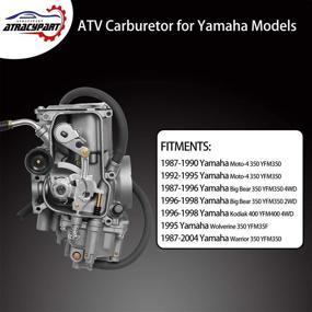 img 2 attached to High Performance Carburetor for Yamaha ATV 1987-1990 &amp; 1992-1995 Moto-4 350 YFM350, Warrior 350 YFM350, Big Bear 350 YFM350, Kodiak 400 YFM400, and Wolverine 350 YFM35F - Perfect Fit & Reliable Performance!