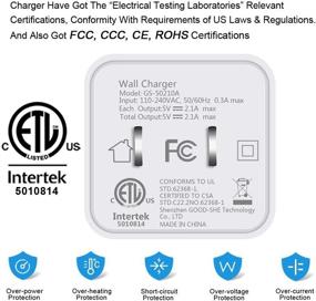 img 3 attached to 📱 KOZOPO Зарядное устройство для iPhone 2 шт. - Кабель для быстрой зарядки Lightning Cable 6FT с адаптером стенового зарядного устройства с 2 портами USB - Совместимо с iPhone 12 Pro, 11 Pro Max, XS, XR, X, 8, 7 Plus, 6S и iPad - Кабель для быстрой передачи данных