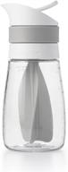 gray oxo twist & pour salad dressing mixer with good grips logo