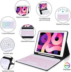 img 3 attached to IPad Keyboard Case For New IPad 10 Tablet Accessories and Bags, Cases & Sleeves