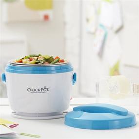 img 1 attached to Crock-Pot Lunch Crock Food Warmer, Blue – Compact Size for Quick Heat and Easy Meals