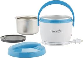 img 2 attached to Crock-Pot Lunch Crock Food Warmer, Blue – Compact Size for Quick Heat and Easy Meals