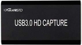 img 2 attached to Захват видео через Type-C/USB 3.0 HDMI, 1080p@60fps Grabber - устройство для захвата игр и видео для Xbox, PS4, Switch, зеркалок и видеокамер - поддержка прямой трансляции, совместимо с Windows и Mac OS.