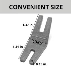 img 2 attached to 🧵 BELMAKS Button Clearance Plate (Button-Reed) Presser Foot # 413105601 - Compatible with Husqvarna Viking, Pfaff, Brother, Singer, Juki, Janome Sewing Machines