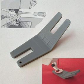 img 4 attached to 🧵 BELMAKS Button Clearance Plate (Button-Reed) Presser Foot # 413105601 - Compatible with Husqvarna Viking, Pfaff, Brother, Singer, Juki, Janome Sewing Machines