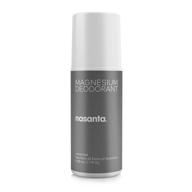 🌿 nasanta magnesium deodorant: aluminum-free, alcohol-free, clinically tested for sensitive skin - unscented roll-on deodorant for men and women - australian made - 80 ml 2.7 fl oz logo