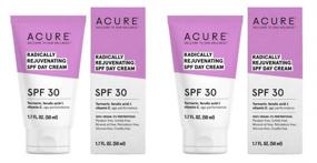 img 1 attached to 🌞 Acure Organics Крем для лица со SPF 30 «Радикально омолаживающий» (пара) - Алоэ Вера, Аргана, Витамин C, Ши-масло, Кокосовое масло, Корень Куркумы, Цветок Голубой Шкорлупы - 1.7 ж. унции каждый