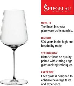 img 3 attached to Spiegelau Definition Universal Wine Glasses: European-Made Lead-Free Crystal, Dishwasher Safe Set of 2, 19 Ounces