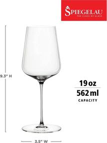 img 2 attached to Spiegelau Definition Universal Wine Glasses: European-Made Lead-Free Crystal, Dishwasher Safe Set of 2, 19 Ounces