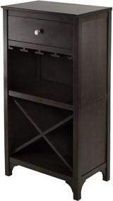 img 4 attached to 🍷 Dark Espresso Winsome Ancona Wine Storage