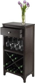 img 2 attached to 🍷 Dark Espresso Winsome Ancona Wine Storage