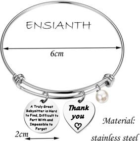 img 3 attached to 👩 ENSIANTH Babysitter Gift: Celebrating a Truly Great Babysitter with a Thoughtful Keychain Thank You Gift