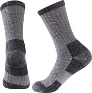 🏔️ hissox merino wool outdoor hiking socks for men and women: anti-blister, cushioned, and durable – ideal for camping, walking, and work boots логотип