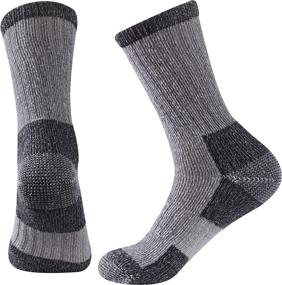 img 4 attached to 🏔️ Hissox Merino Wool Outdoor Hiking Socks for Men and Women: Anti-Blister, Cushioned, and Durable – Ideal for Camping, Walking, and Work Boots