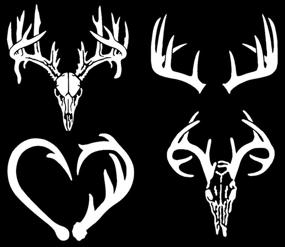 img 4 attached to Antler Wildlife Decal Pack Antlers