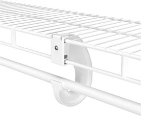 img 3 attached to 🔧 ClosetMaid 5655 Conversion Bracket for Hang Rod Support - White