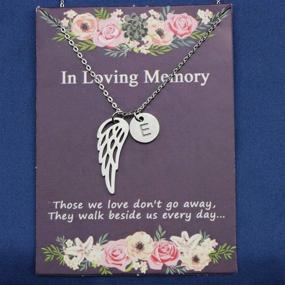 img 1 attached to Memorial Necklace Delicate Personalized Remembering