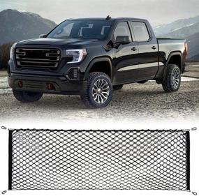 img 4 attached to Сетка для груза на кузове грузовика GMC Sierra 2014-2018: эффективный органайзер для грузовика от etopmia