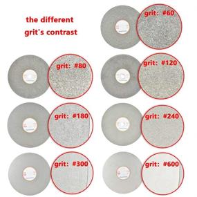 img 1 attached to SCOTTCHEN 8 Inch Diamond Flat Lap Wheel - 1/2 Inch Width - 240 Grit for Grinding, Sanding, Lapping, and Polishing Disc