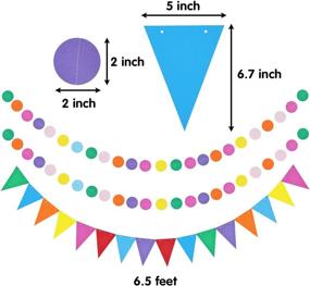 img 2 attached to 🎉 Mexican Fiesta Party Decorations Set: 27 Pieces with Cactus & Avocado Balloons, Tissue Pom Paper Flowers, Pennants, Garland, Backdrop Banner for Cinco De Mayo Celebration