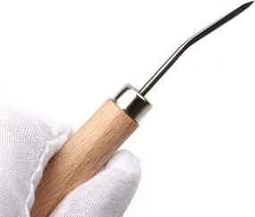 img 1 attached to 🧵 Gaosi Tools Curved Leathercraft Sewing Awl: Efficient Leather Stitching Awl for Leather Sewing