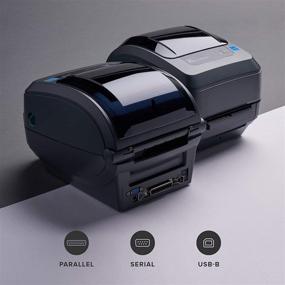 img 3 attached to 🖨️ ZEBRA GX430t Thermal Transfer Desktop Printer 4-inch Print Width USB Serial Parallel Port Connectivity with Peeler - GX43-102511-000