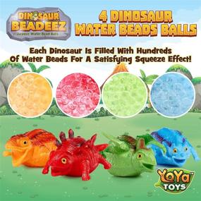 img 2 attached to 🦕 Динозаврики-антистрессы от YoYaToys: блестящие и инновационные игрушки для развития чувственного восприятия.