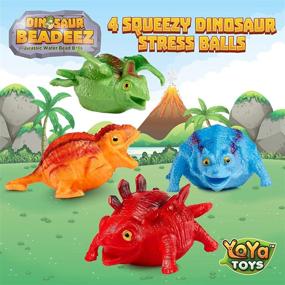 img 1 attached to 🦕 Динозаврики-антистрессы от YoYaToys: блестящие и инновационные игрушки для развития чувственного восприятия.