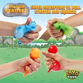 img 3 attached to 🦕 Динозаврики-антистрессы от YoYaToys: блестящие и инновационные игрушки для развития чувственного восприятия.