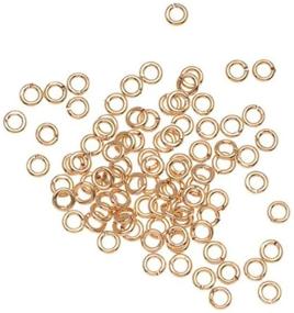 img 1 attached to ✨ Beadaholique 22K Gold Open Jump Rings, 3mm, 22-Gauge, Pack of 100 - H20-1387FN