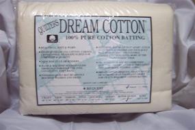 img 1 attached to Quilter's Dream Cotton Batting-Natural Request Thin Loft-Super Queen: Premium Quality for Lightweight Quilting Projects